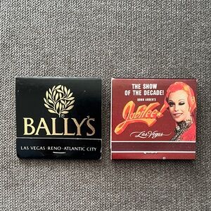 Vintage Bally's Las Vegas Jubilee Matchbooks Unused (2)